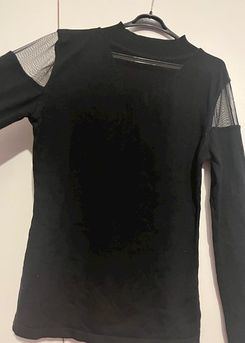 Gusto Uzun Kollu Balıkçı Yaka tül detaylı - Görsel 5