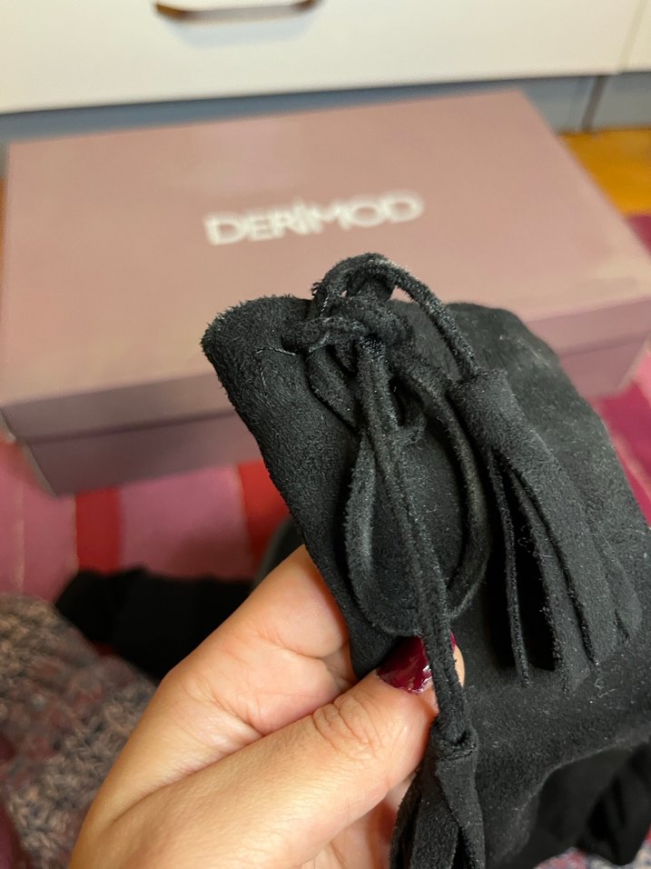 Siyah Süet Çorap Çizme - Görsel 4