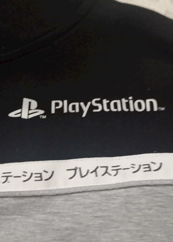 Diğer PlayStation Fermuarlı Gri Sweatshirt