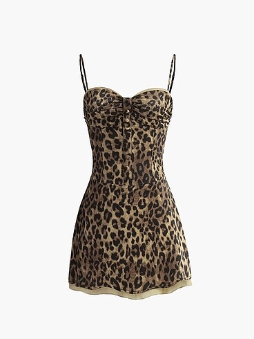 Leopar elbise