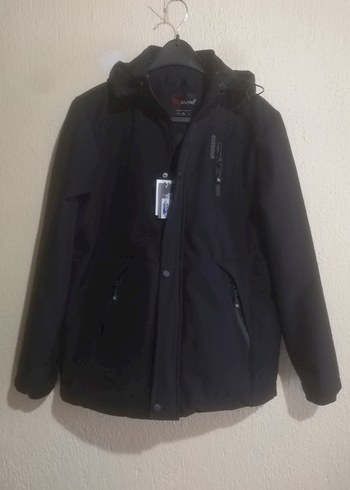 Gri Kapüşonlu Fermuarlı Erkek Ceket - Görsel 10