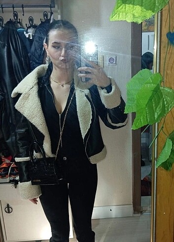 Biker deri ceket