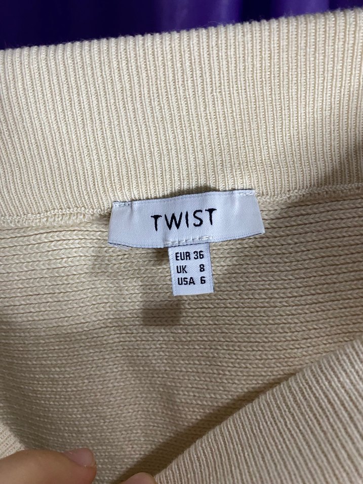 Beyaz Örgü Detaylı Uzun  Eteği - Görsel 3