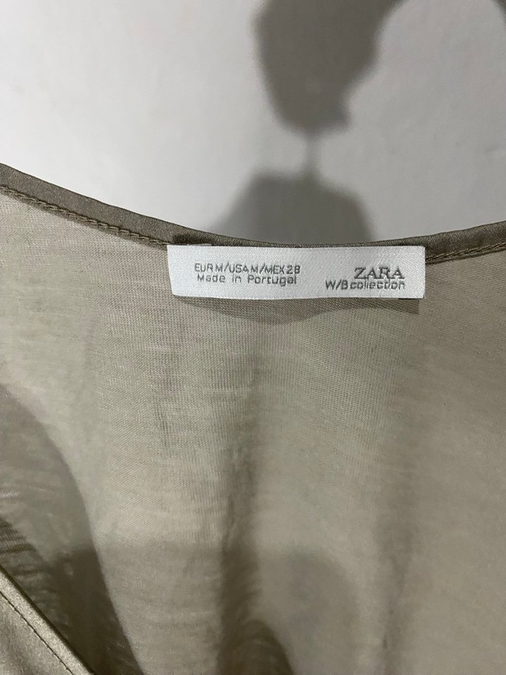 Bej V Yaka Keten İnce Askılı Kadın Atlet - Görsel 3