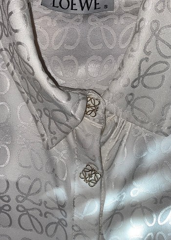 İşlemeli Beyaz Saten Kadın Gömlek elbise - Görsel 5