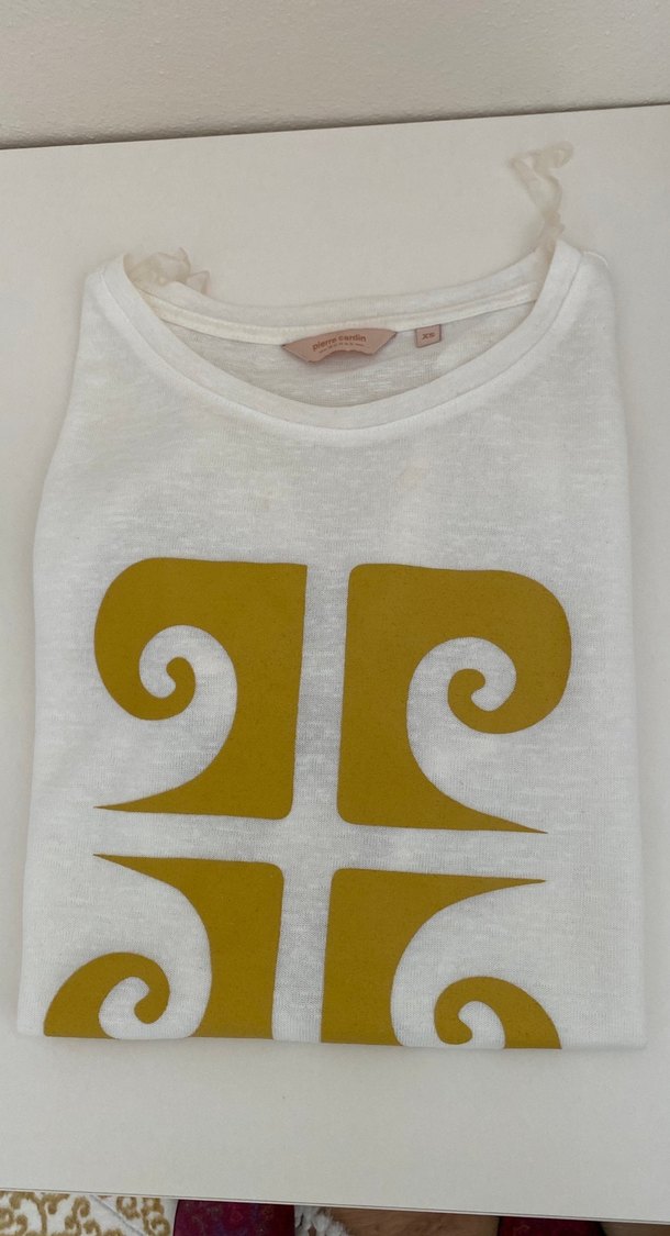 Beyaz Parlak Desenli Kız Tişörtü salaş - Görsel 3