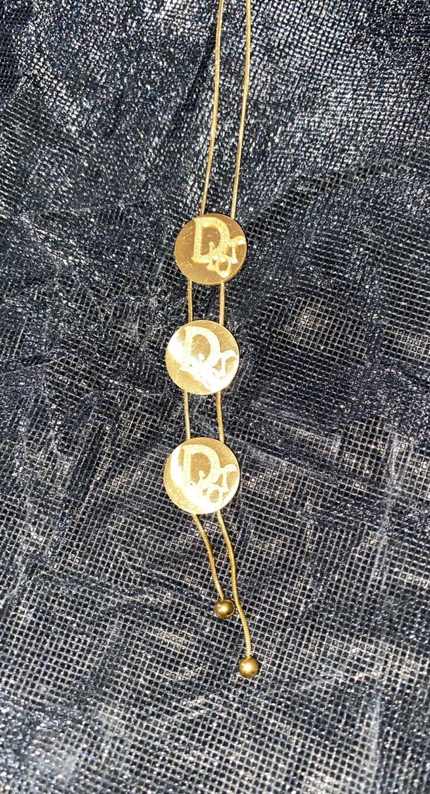 Zincir Detaylı Altın Renk Kadın Bileklik - Görsel 2