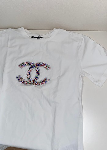 Renkli Payetli Nakışlı tshirt - Görsel 2