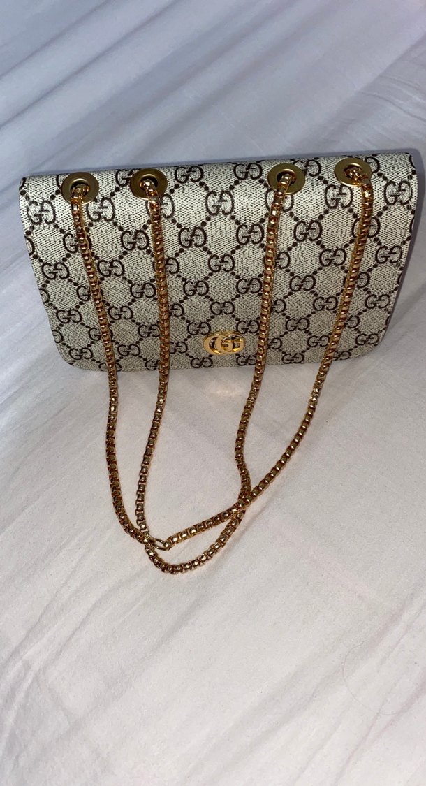 Zincir Detaylı Gri Kadın Çanta - Görsel 3