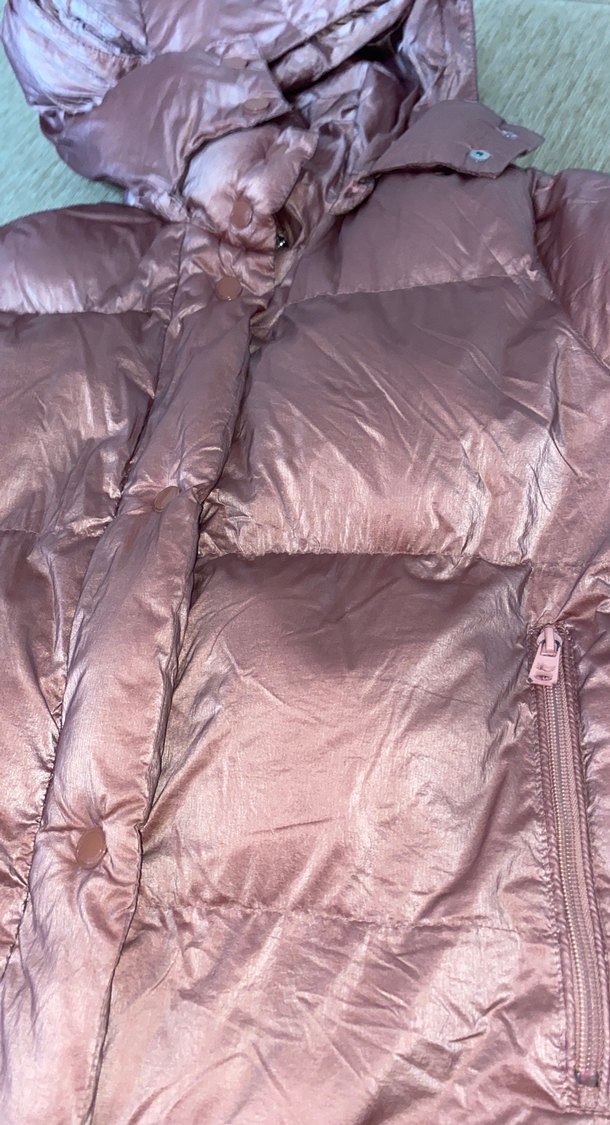 Parlak Pembe Kadın Kışlık Midi Mont - Görsel 2