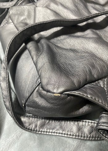 Gri Fermuarlı Kadın Sırt Çantası - Görsel 3