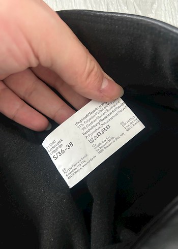 Kadın Siyah Deri Tayt - Görsel 2