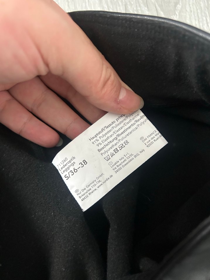 Kadın Siyah Deri Tayt - Görsel 2