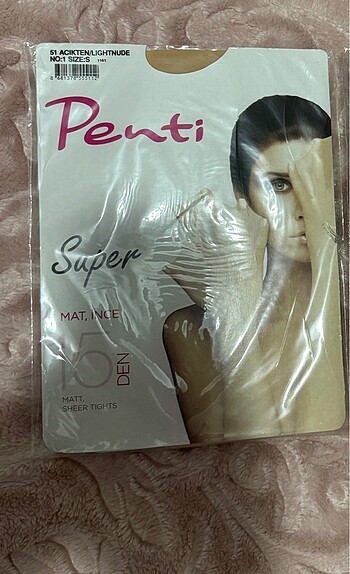 Penti süper mat ince, ten rengi külotlu çorap
