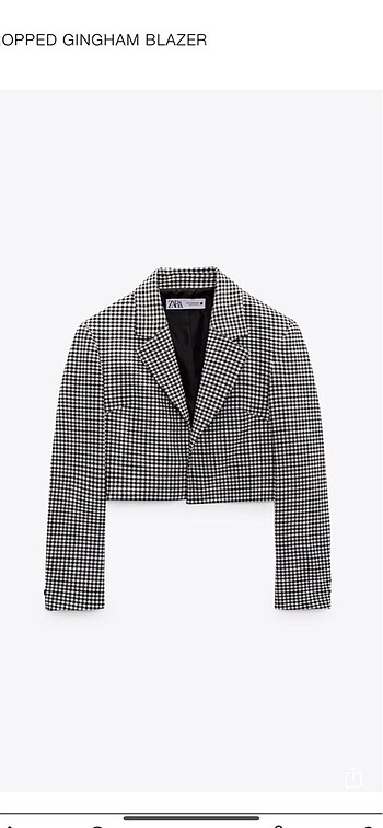Zara crop blazer