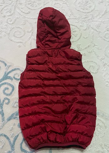 8 Yaş Beden bordo Renk Bordo Kapüşonlu Kadın Şişme Yelek