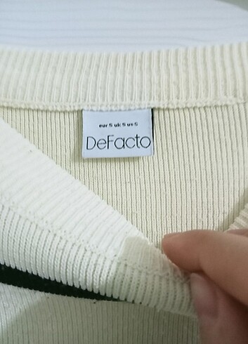 Defacto Çizgili kazak