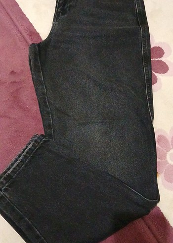 xs Beden siyah Renk Siyah Bol Kesim Kadın Jean boy 95 cm