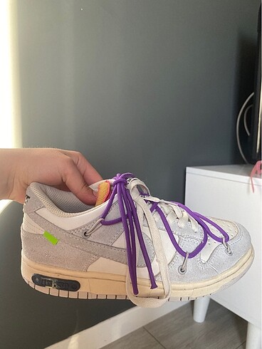 37,5 Beden Nike Dunk Low Off-White Lot 21