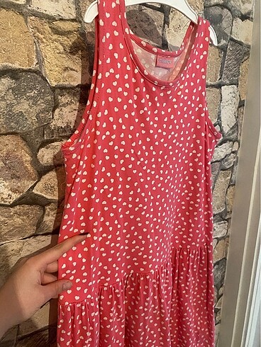 10 Yaş Beden pembe Renk Lc Waikiki 9/10 yaş kız cocuk elbise