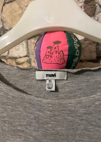 mavi Gri Kadın Uzun Kollu Salaş Kazak - Görsel 4