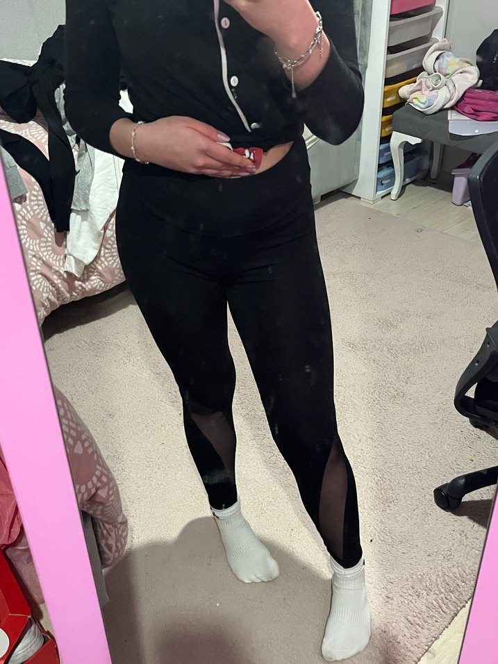 Kadın Siyah tayt - Görsel 2