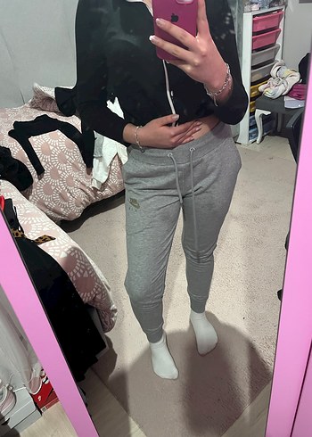 Gri Kemerli Kadın Eşofman Altı - Görsel 4