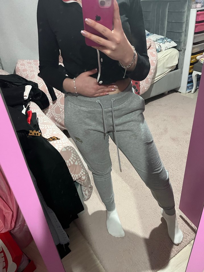 Gri Kemerli Kadın Eşofman Altı - Görsel 3