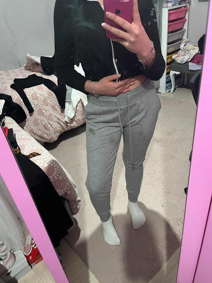 Gri Kemerli Kadın Eşofman Altı - Görsel 4