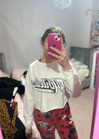 Baskılı Kadın Sweatshirt - Görsel 2