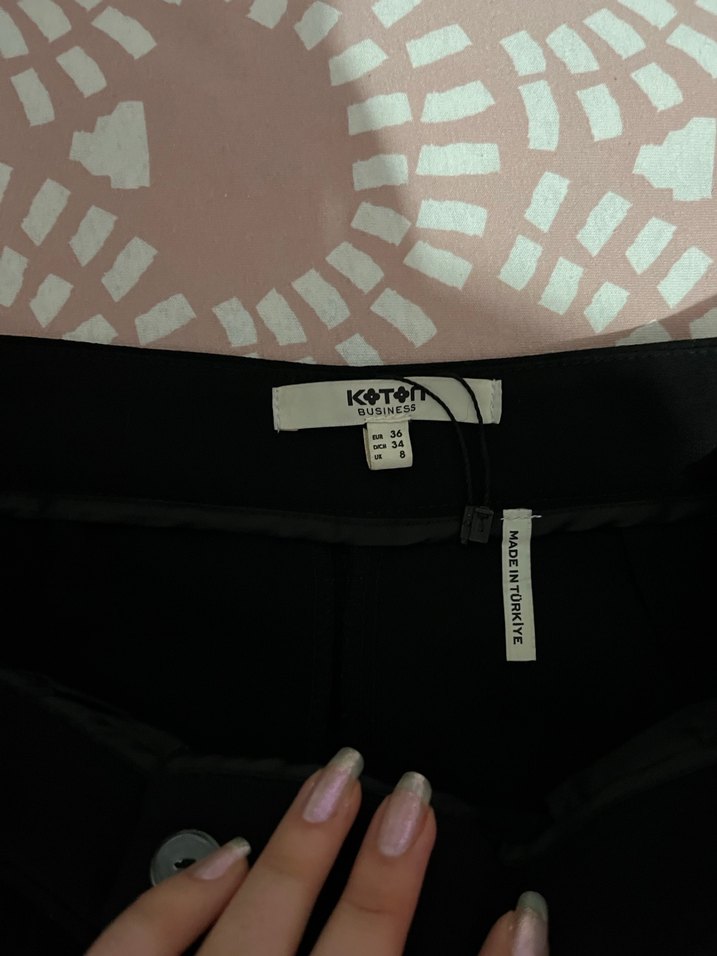 Siyah Saten Kumaşlı Maternity Pantolon - Görsel 5