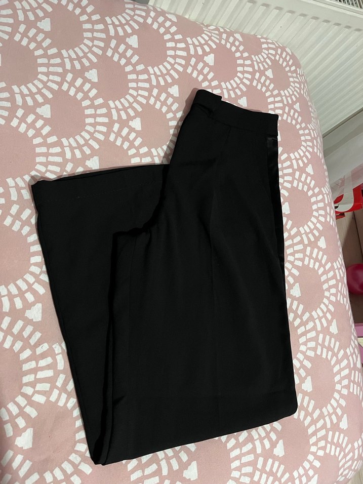 Siyah Saten Kumaşlı Maternity Pantolon - Görsel 4