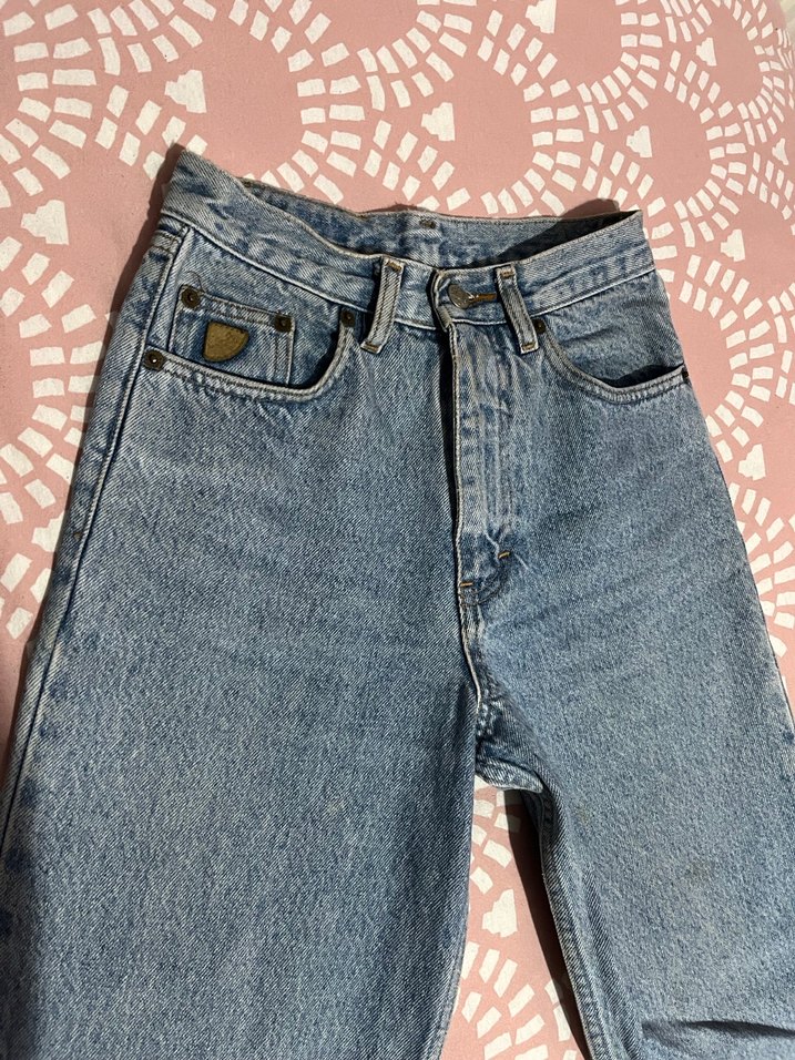 Mavi Retro Bol Kesim Midi Kot Pantolon - Görsel 2