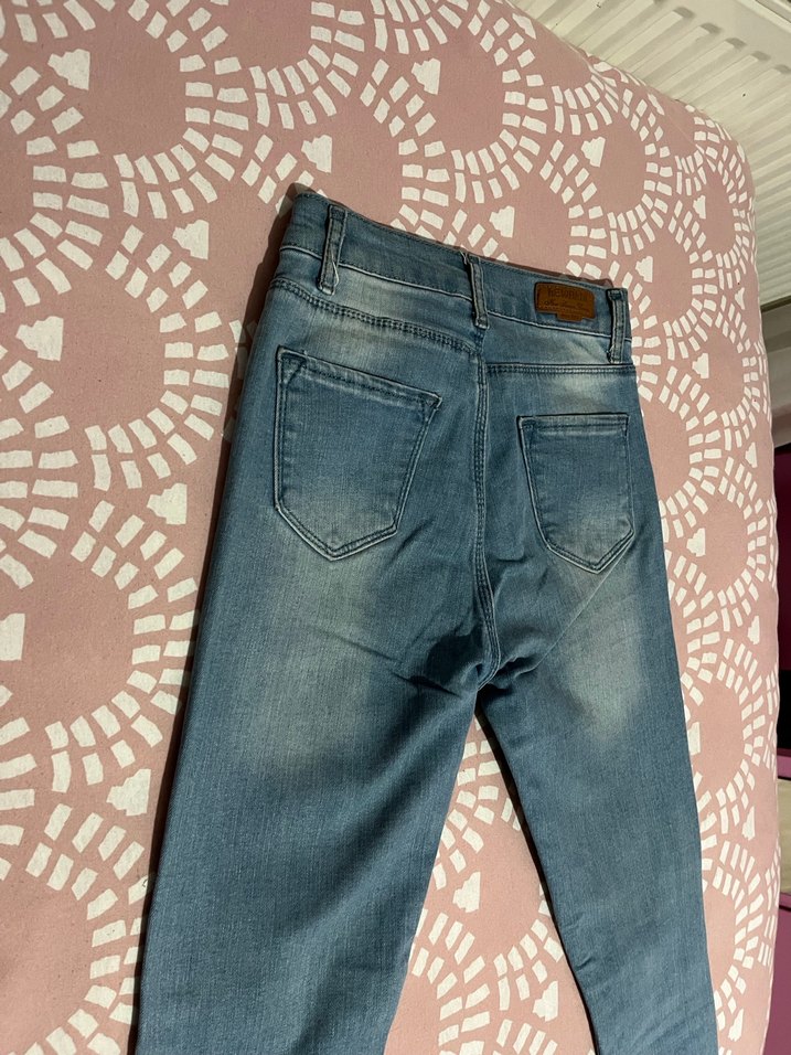 Kadın Mavi Rahat Kesim Kot Pantolon - Görsel 4