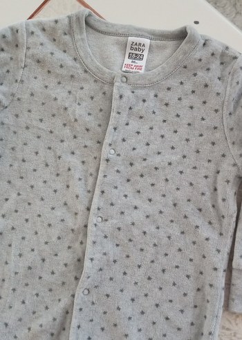 Gri Erkek Bebek Hastane Tulumu Denim - Görsel 2