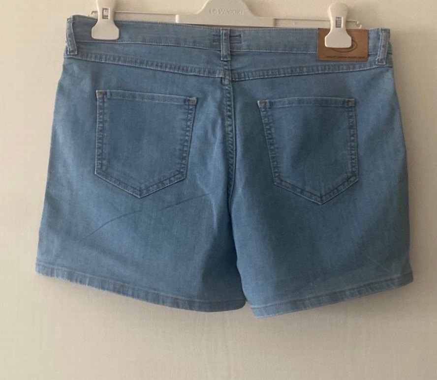 Bradford#Kadın Mavi Denim Mini Şort - Görsel 2