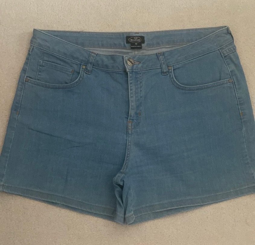 Bradford#Kadın Mavi Denim Mini Şort - Görsel 5