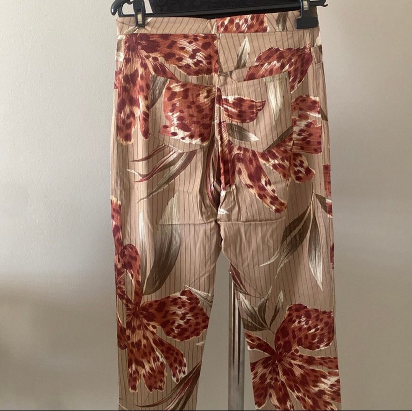 Çiçek Desenli Esnek Kadın Pantolon#Yargıcı# - Görsel 4