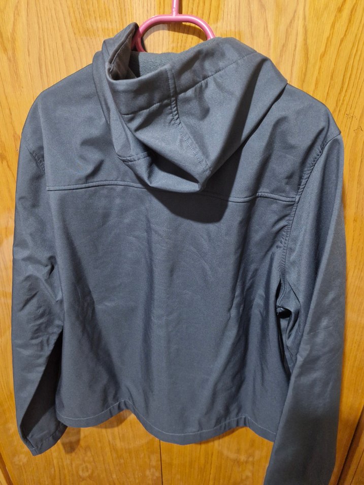 Gri Fermuarlı Erkek Kapüşonlu Mont - Görsel 3