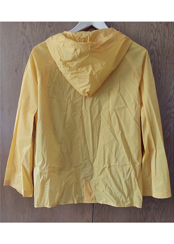 Sarı Midi Düğmeli Kadın Yağmurluk - Görsel 5