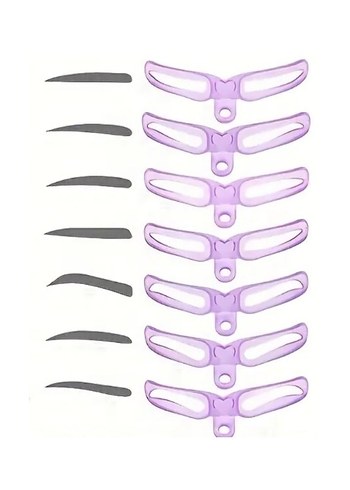 Mor Kaş Şablonu 7 adet - Görsel 4