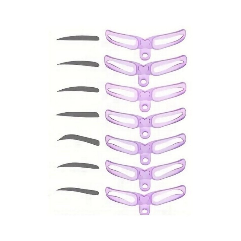 Mor Kaş Şablonu 7 adet - Görsel 4