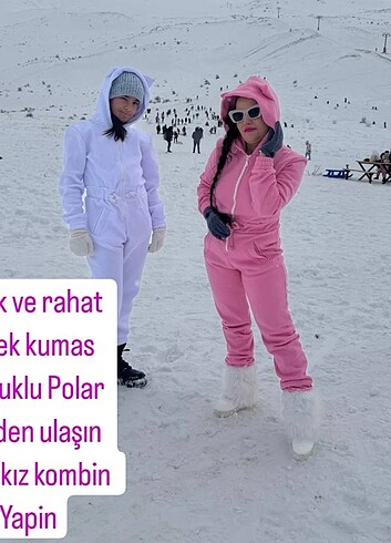s Beden beyaz Renk Kar tulumu