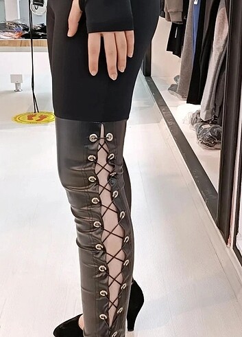 Scuba(dalgıç)kumaş deri detayli tulum - Görsel 6