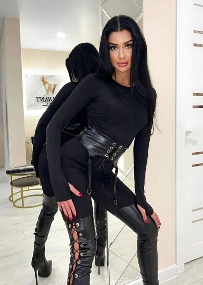 Scuba(dalgıç)kumaş deri detayli tulum - Görsel 3