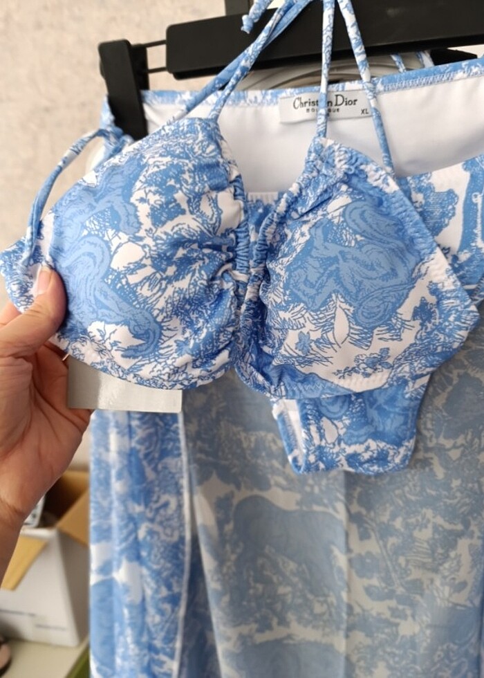 Sıfır etiketli bikini pareolu tkm - Görsel 3