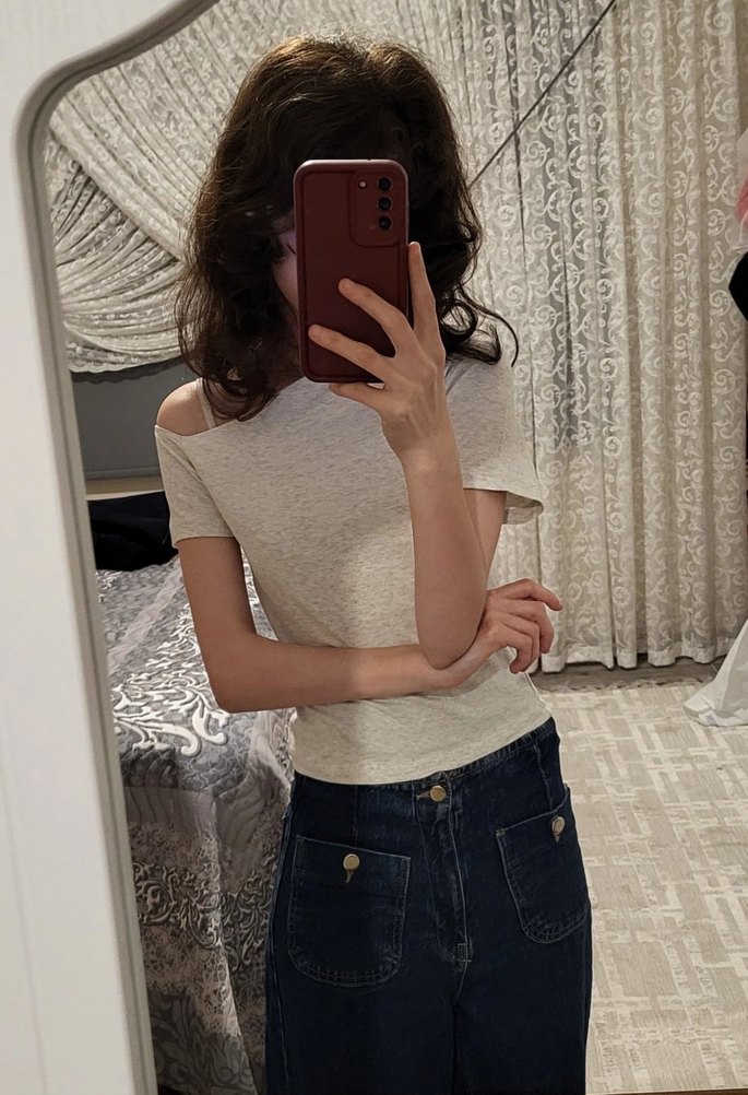 Kayık Yaka Crop - Görsel 3