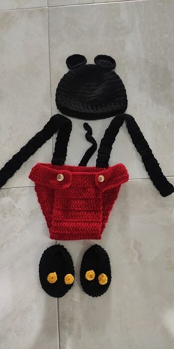 3 Ay Beden El örme bebek takımı