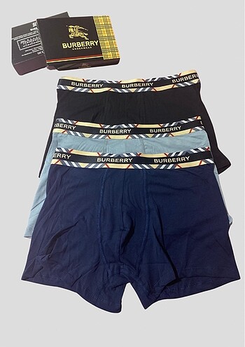 3'LÜ BOXER BURBERRY