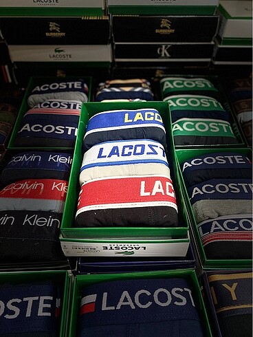 3'LÜ BOXER LACOSTE